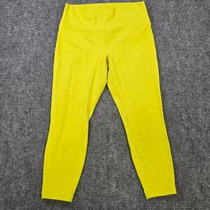 Lululemon Align Leggings Womens 14 Yellow Serpentine High Rise 25 Rare